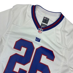 Nike Jersey Men M White Saquon Barkley 26 NY Giants NFL On Field Football Jersey