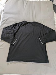 Murano Shirt Mens 2XL Black Liquid Luxury Slim Fit Long Sleeve Crewneck Tee