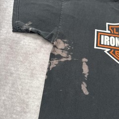 Vintage Boston Ironworkers Shirt Mens XL Harley Davidson Parody Fade