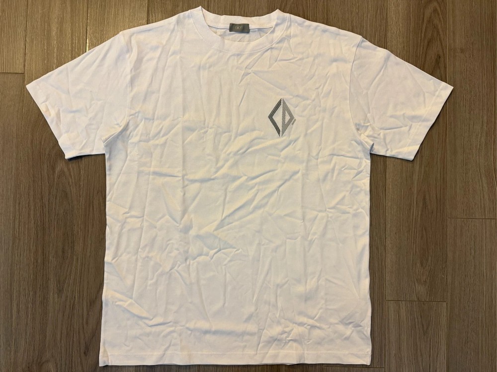 DIOR Diamond Relaxed Fit Tee Shirt white sz L