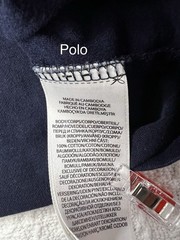 Polo Ralph Lauren Flag Logo Colorblock T-Shirt – Men’s Size M 20” X 24”– Navy