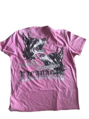 Valabasas Pink Graphic T-Shirt, Bold Dog Design