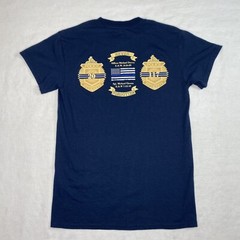 Gildan Dryblend Graphic T sz S Navy Weymouth Police Department Commemorative