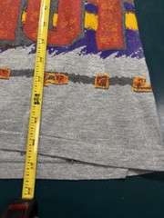 Vintage Two Tone Basketball Raglan Shirt Mens Large Gray Faded Purple 90s