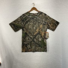 Mens Habit Camo Official Mossy Oak Outdoors Hunting Short Sleeve Shirt M