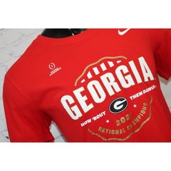 Nike Georgia Bulldogs T-Shirt Mens Large Red 2021 National Champions UGA Dawgs