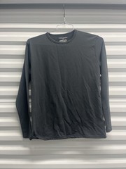 ThermaJohn Long Sleeve Shirt Men’s Small Top Gray Polyester Fleece Lined Thermal
