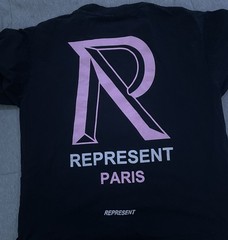 Represent Men’s Black Short Sleeve Shirt Size L Made In USA