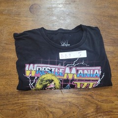 WWE WrestleMania VI Ultimate Warrior Macho Man Graphic Tee Men’s 2XL Black