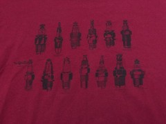 SPARK PLUG VARIETY T SHIRT MENS XL BURGUNDY ENGINE CAR MECHANIC AUTOMOBILE e