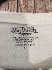 Von Dutch T Shirt (N1390) with wear and stains Y2K