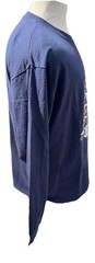 Jerzees Navy Blue Long Sleeve Crew Neck Walmart Christmas Tree Tee T Shirt XL