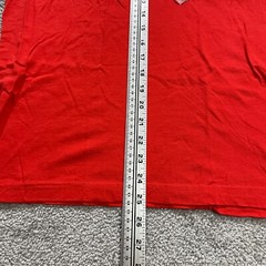 Alfani Basic Tee T-Shirt Mens Small Red Solid V-Neck Short Sleeve Cotton NWT New