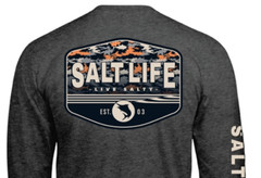 Mens Salt Life Aquatic Journey Graphic Pocket Long Sleeve T-Shirt – Large – NWOT