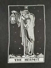 Delta Pro Weight The Hermit Tarot Card Graphic T-Shirt