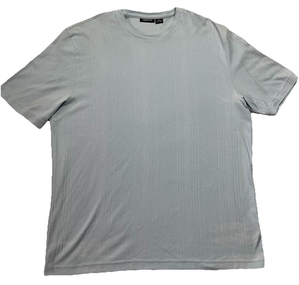 Claiborne Men’s Blue Short Sleeve Crew Neck Shirt Size XL
