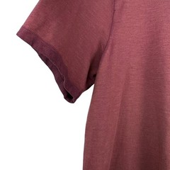 Maroon Hand Dyed Distressed Cotton Streetwear T-Shirt Cotton Citizen Size XL