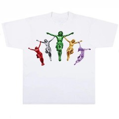QMetallic Jesus Graphic Unisex Casual Faith Tshirt