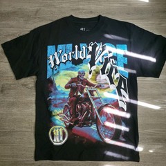 Evil Vice Mi Vice The World Is Full Of Vice Size L Black Oversized T Gym