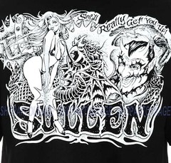Sullen Palladium SCM4216 New Short Sleeve Graphic Tattoo Skull T-shirt For Men