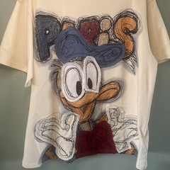 Donald Duck T Shirt By flooo Street wear No Size But Looks To Be XL