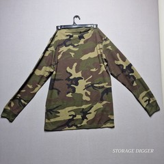 Citylab Classic Thermal Shirt Mens M Multicolor Camouflage Cotton Waffle Knit