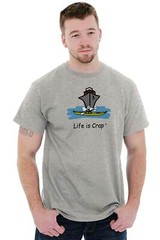 Life is Crap Cruise Vacation Funny Sarcasm Womens or Mens Crewneck T Shirt Tee