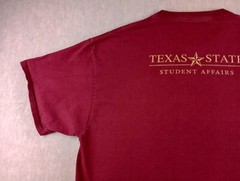 Texas State University Bobcats T Shirt Adults XL Maroon Bobcats Care