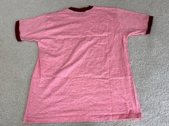 VTG Towncraft Shirt Men’s L Pink Red Ringer 50/50 60s 70s JCPenneys Two Tone