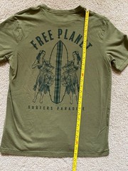 Free Planet Surfers Paradise Hawaiian Hula women Surfing Surfboard T Shirt