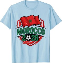 Morocco Flag Moroccan Football Soccer World 2026 T-Shirt T-Shirt