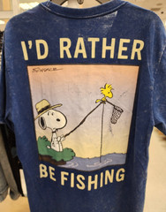 Peanuts Snoopy Woodstock Fishing Shirt Men’s Small Brand New with Tags NWT