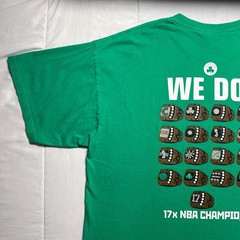 Boston Celtics Got Rings 2008 NBA Champions T Shirt Mens XL Green 17x Champs NBA