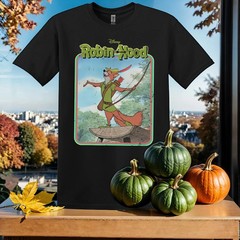 Disney Robin Hood Retro T-Shirt, T-shirt T Shirt Men Women Unisex Tshirt