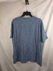 Left Coast Tee Shirt M Striped Blue Peru Cotton Casual Outdoors Comfort