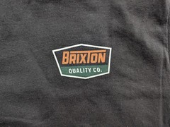Brixton Quality Co Graphic T Shirt Mens Black Logo Tee