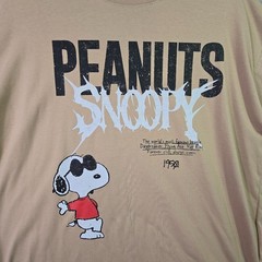 Peanuts® Snoopy Shirt Mens 2XL Brown Distressed Charlie Brown Baggy Street NWT