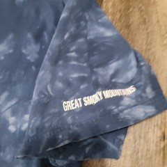Vintage Genuine Desert Wash Tie Dye Native American Wolf Scene Size Large