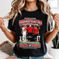 History is made undefeated and perfection National Champions Indiiaana T-Shirt