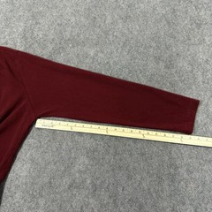 Covington Long Sleeve Pullover Ribbed Knit V-Neck Shirt Fits Men’s Sz Large Red