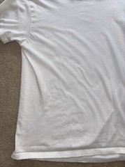 White Mens Shirt – Alfani 100% Cotton T-Shirt – White – Large