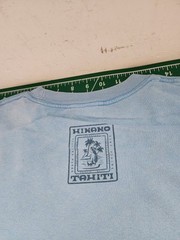 Hinano Hawaii Tahiti T Shirt Blue Tee men’s size XXL 2XL Hula Girl Graphic