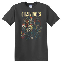 Skull Rock Band T Shirt Retro Heavy Metal Legends Tee Vintage Music Art