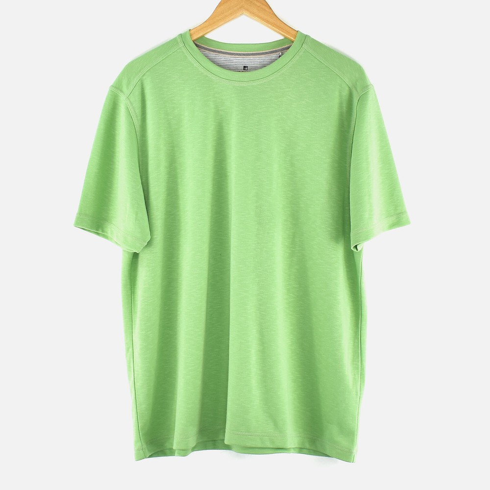 WOOLRICH Riverside Easy Fit Everyday Straight Hem Pear Green Mens Tee Shirt – L