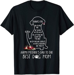 NEW LIMITED Happy Mother’s Day Best Dog Mom T-Shirt – MADE IN USA