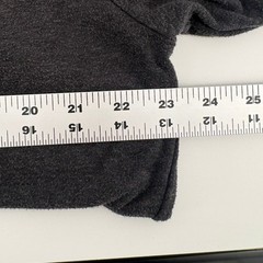 Marine Layer Mens Charcoal Gray Long Sleeve Henley Shirt XL Raw Hem Soft Knit