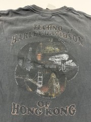 Harley-Davidson Shirt Mens 2XL Black Techno Hong Kong Eagle Graphic Tee Biker