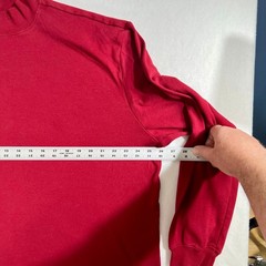 Mock Neck Base Layer Basic Editions Men XL Long Sleeve Red Skiing Hiking Outdoor