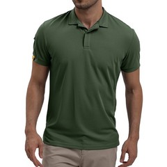 Mens Polo Shirts Short Sleeve Casual Quick Dry Team Tactical Combat Work Golf