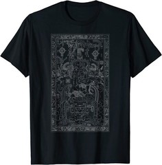 NEW LIMITED Mayan Sarcophagus Art Ancient Astronaut History Mesoamerica T-Shirt